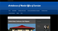 Desktop Screenshot of exorcismphilippines.org