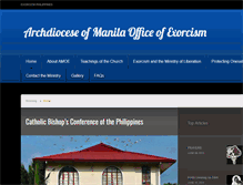 Tablet Screenshot of exorcismphilippines.org